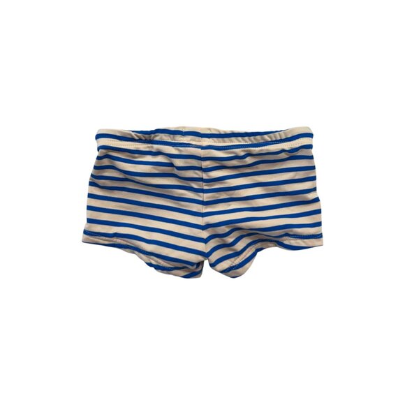 PACIFIC RAINBOW - SWIM SHORT - STRIPE -  BLUE/BEIGE - NEW NO TAG - Picture 3 of 5